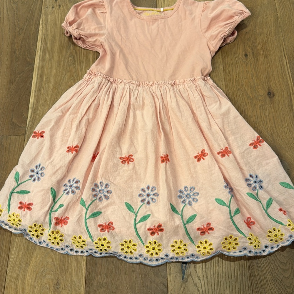 Mini Boden Broderie Twirly Dress 8-9Y - Picture 4 of 8